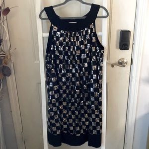 Fashion Bug Size:18 black & silver dress